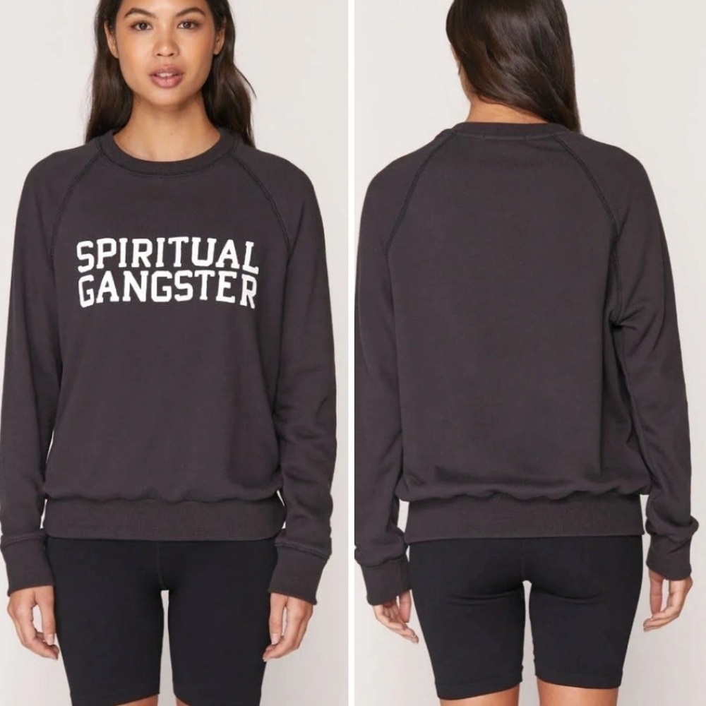 Spiritual Gangster Varsity Old School Sweatshirt NWT